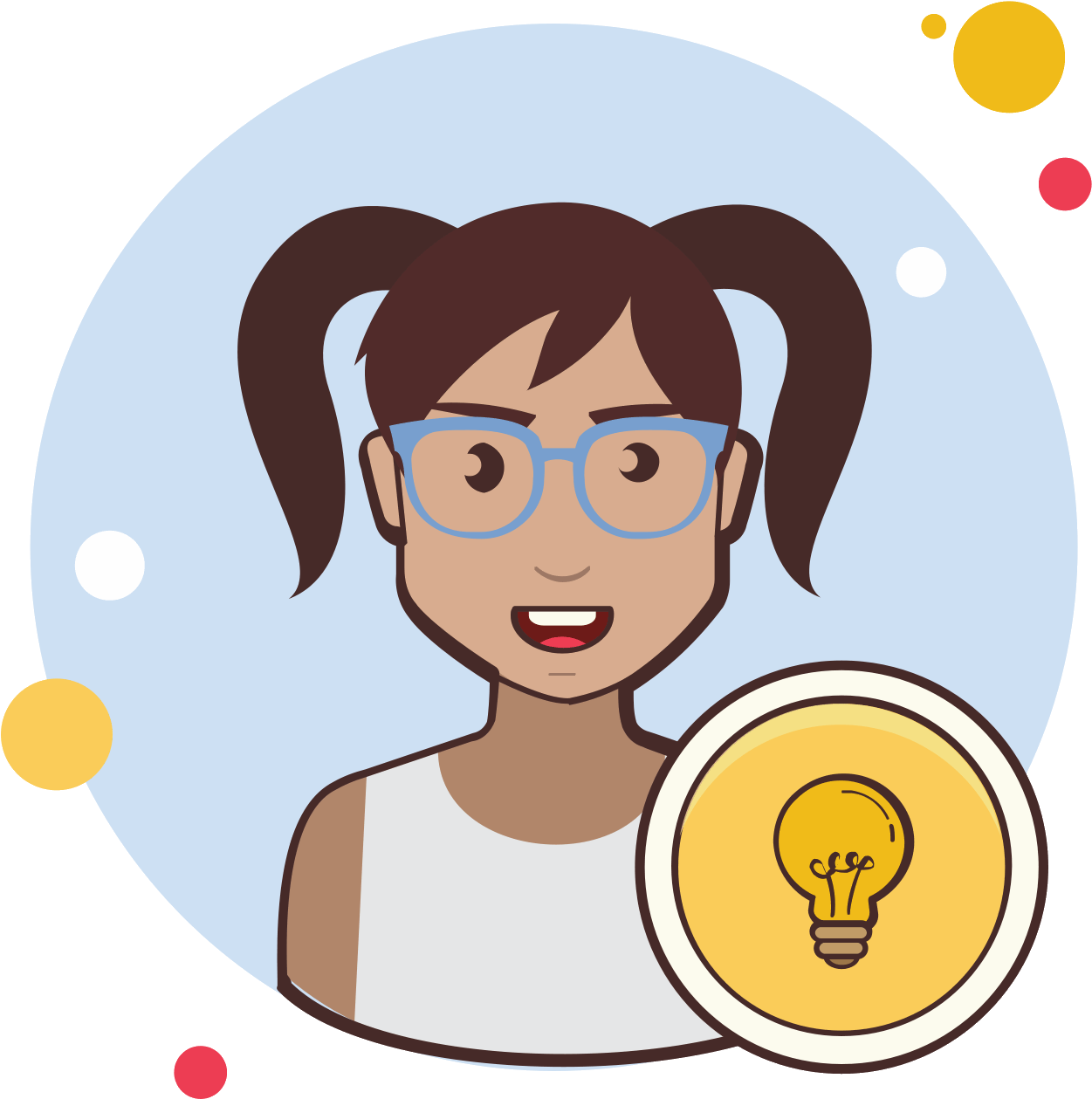 Clever Woman Icon (1600x1600), Png Download