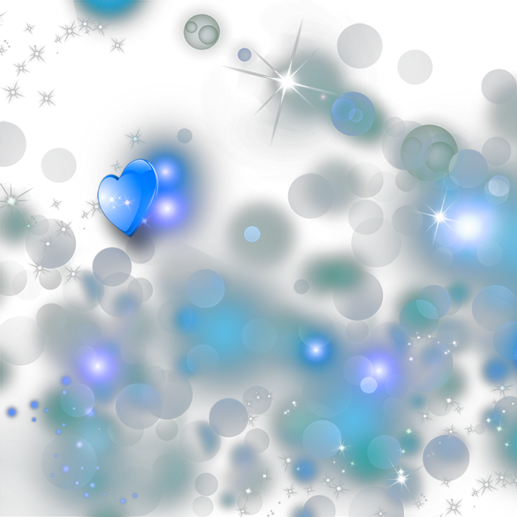 Blue Sparkle Background (1024x1024), Png Download