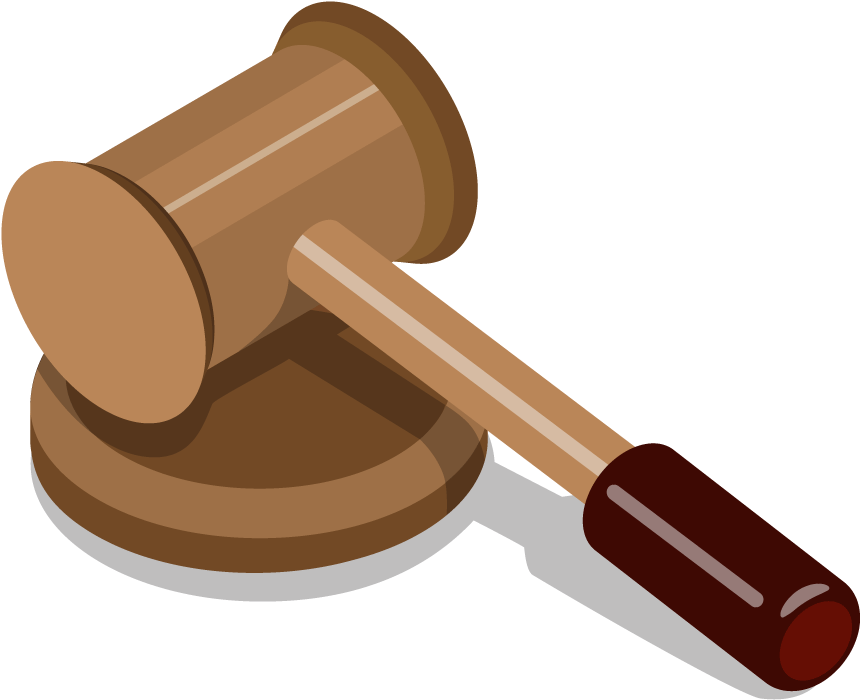 Hammer Cartoon Gray Auction (1000x1000), Png Download