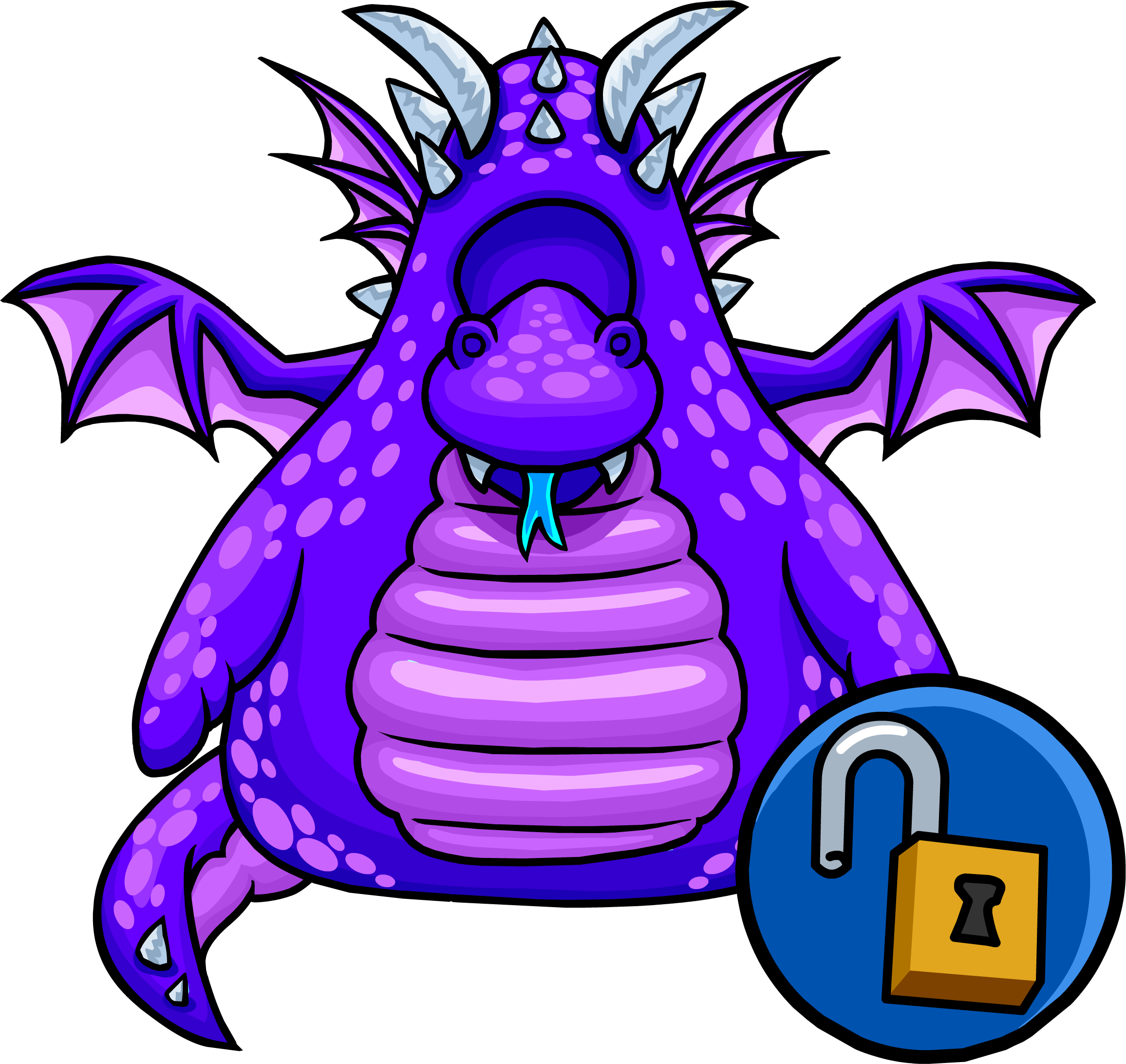 Purple Dragon Costume Unlockable Icon (2312x2184), Png Download