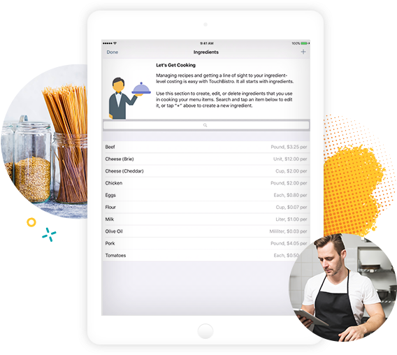 Ipad Showing The Ingredients Modification Section Of (617x515), Png Download