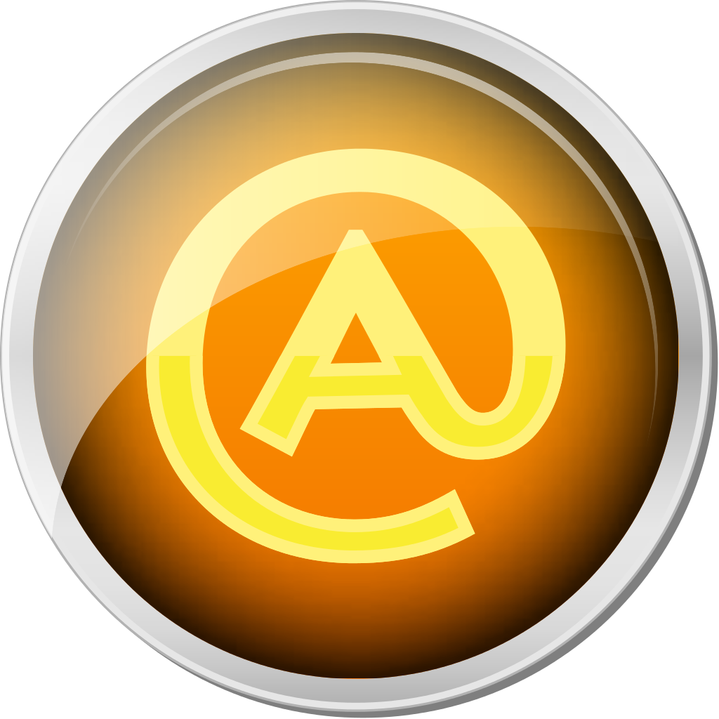 Orange Icon Email (1024x1024), Png Download