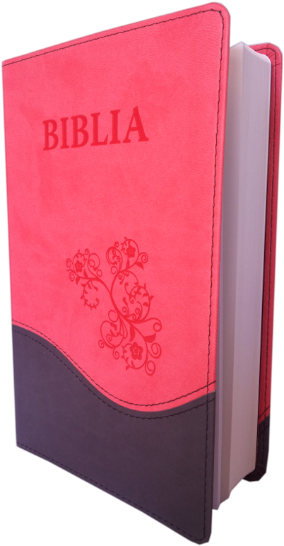 Biblia Ntr , Coperta Imitatie Piele, Roz (600x900), Png Download