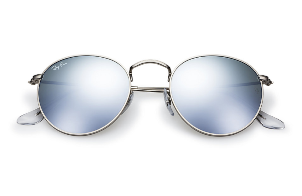 Ray-ban Transparent Frame Mirror Lens Sunglasses (600x515), Png Download