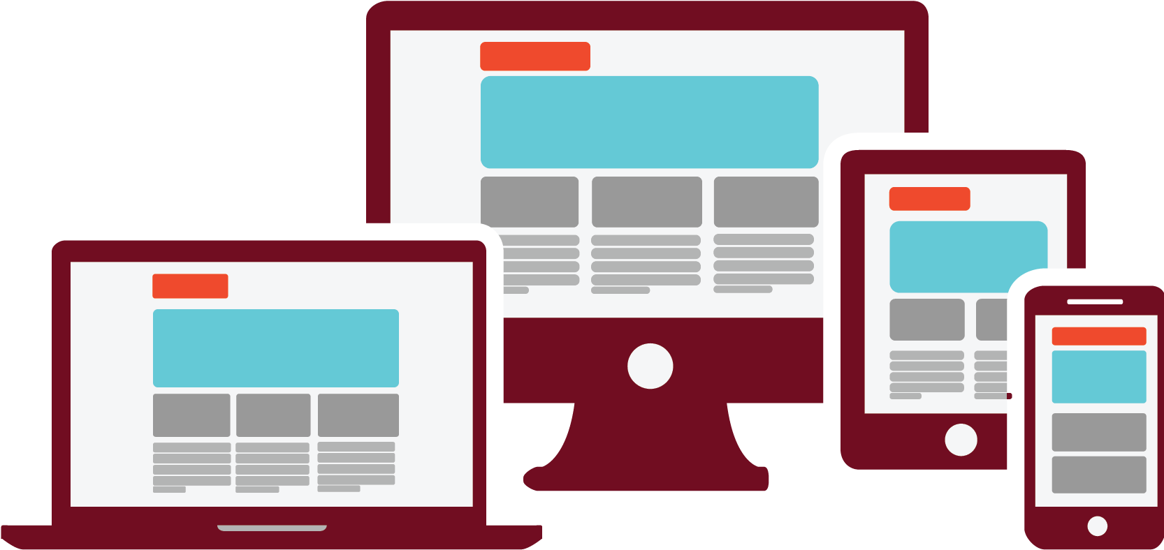 Banner Freeuse Download Responsive Website Design Gam (1667x833), Png Download