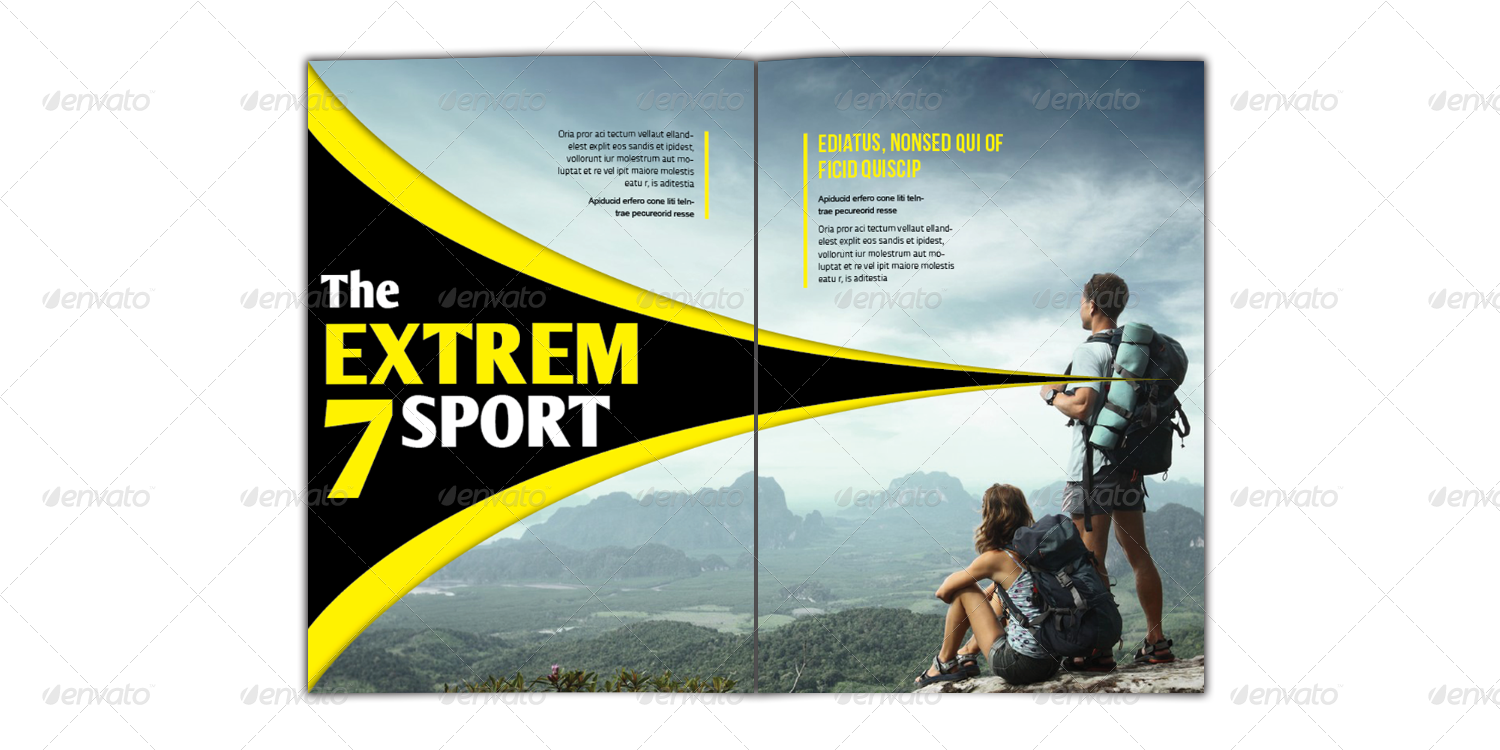 Magazine Template (1500x750), Png Download