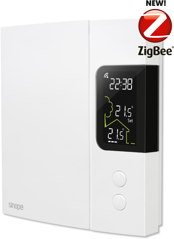 Smart Thermostat For Electric Heating (734x809), Png Download