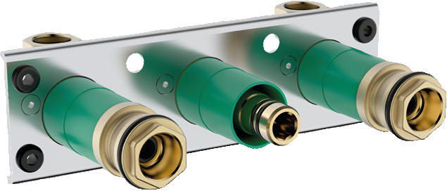 Basic Set For Showertablet Thermostat 600 Universal (635x272), Png Download