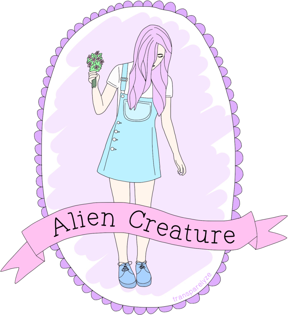 Drawing Of Aliencreaturex By Me (1280x1280), Png Download