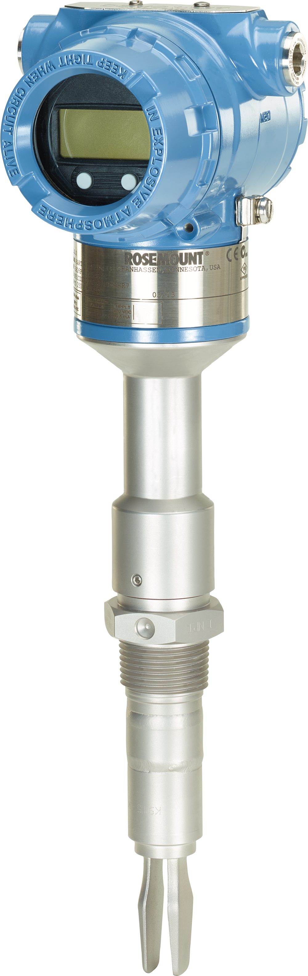 Rosemount 2140 Hart Vibrating Fork Level Detector High (1000x3159), Png Download