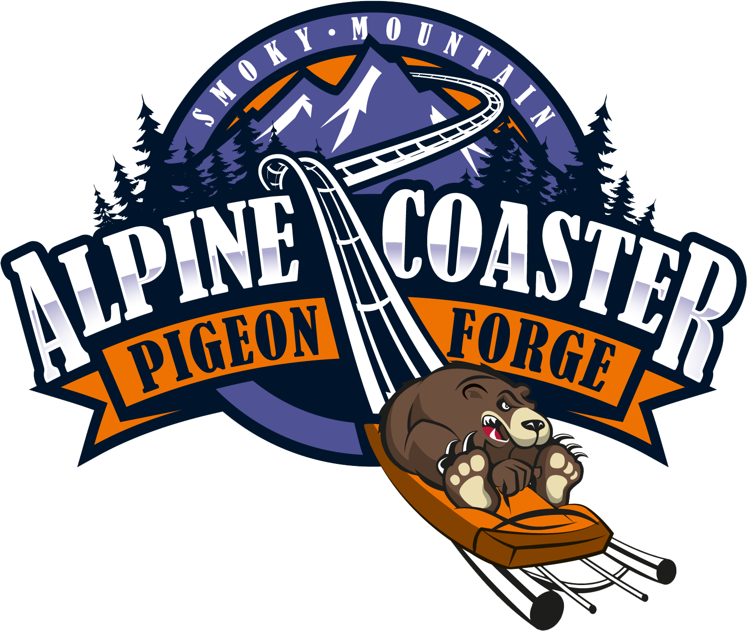 Smoky Mountain Alpine Coaster Smoky Mountain Alpine (1562x1269), Png Download