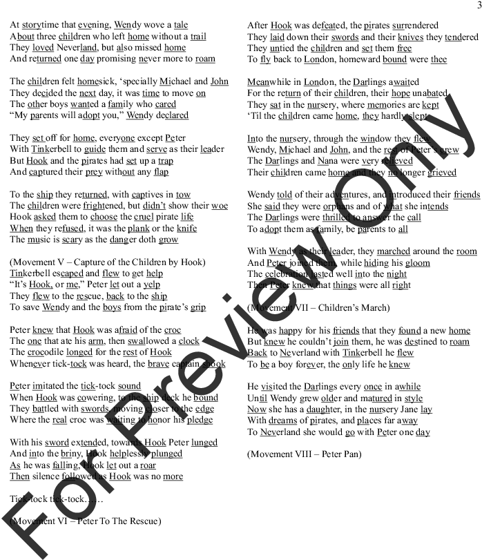 Neverland For Woodwind Quintet And Narrator Thumbnail (816x1056), Png Download