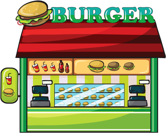 Picture Fast Food Cashier Clipart (800x615), Png Download