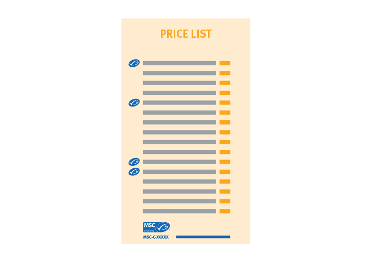 Use Of Msc Label On Price Lists (912x513), Png Download