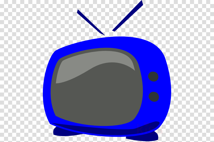 Blue Tv Clipart Television Clip Art (900x600), Png Download