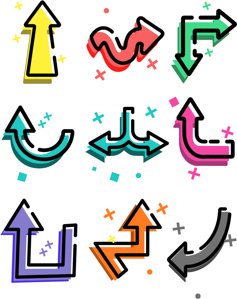 Poster Element Commerce Arrow Monochrome Png And Vector (1024x1370), Png Download