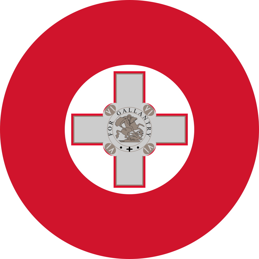 Malta Roundel Aircraft Design, Armed Forces, Military (1000x1000), Png Download