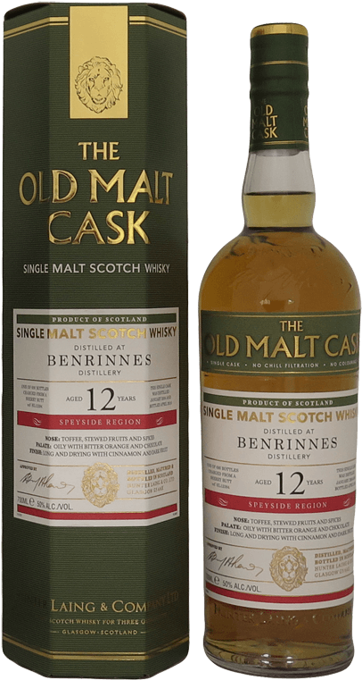 Old Malt Cask Benrinnes 12 Year Old Sherry Cask Whisky (439x800), Png Download