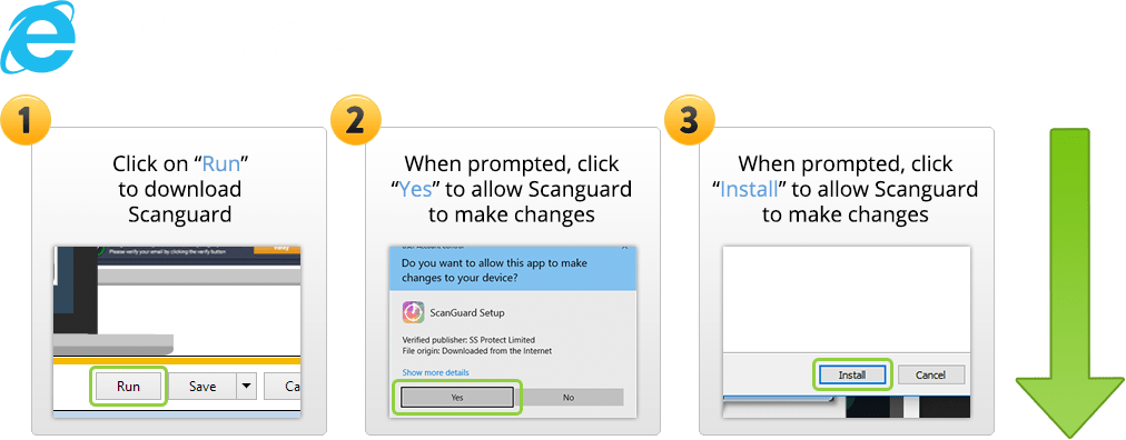 Scanguard Download Overlay For Ie (1012x396), Png Download