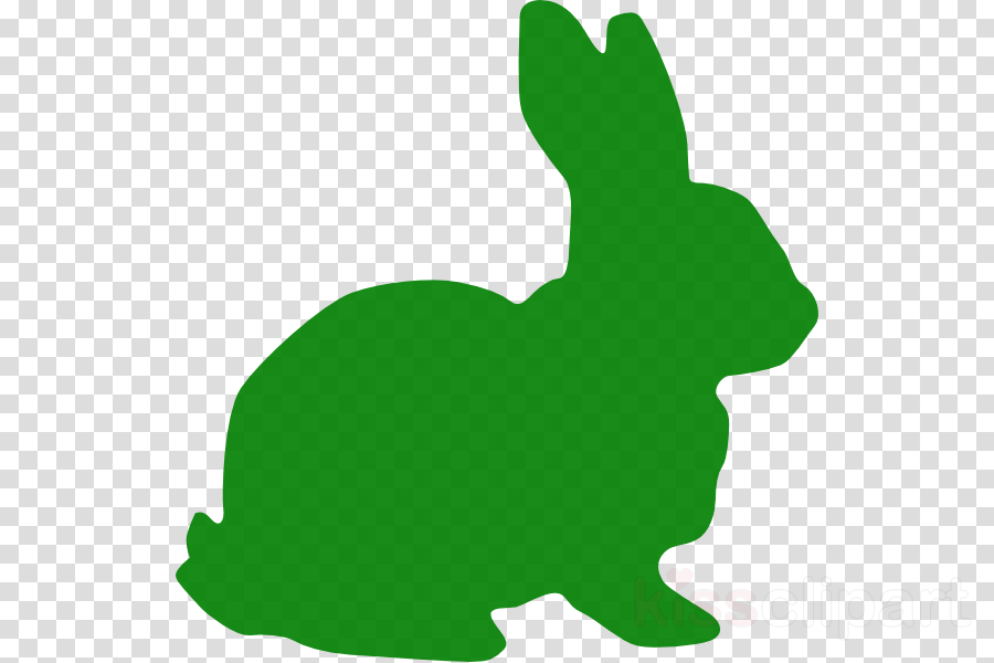 Rabbit Silhouette Png Clipart Hare White Rabbit Clip (900x600), Png Download