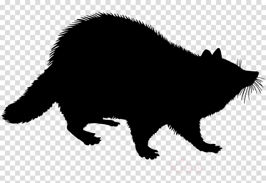 Download Raccoon Silhouette Clip Art Clipart Raccoon (900x620), Png Download