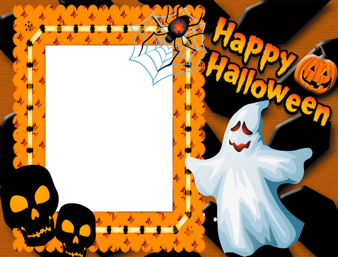 Halloween Facebook Profiles Picture Frame Photo Frames (665x505), Png Download