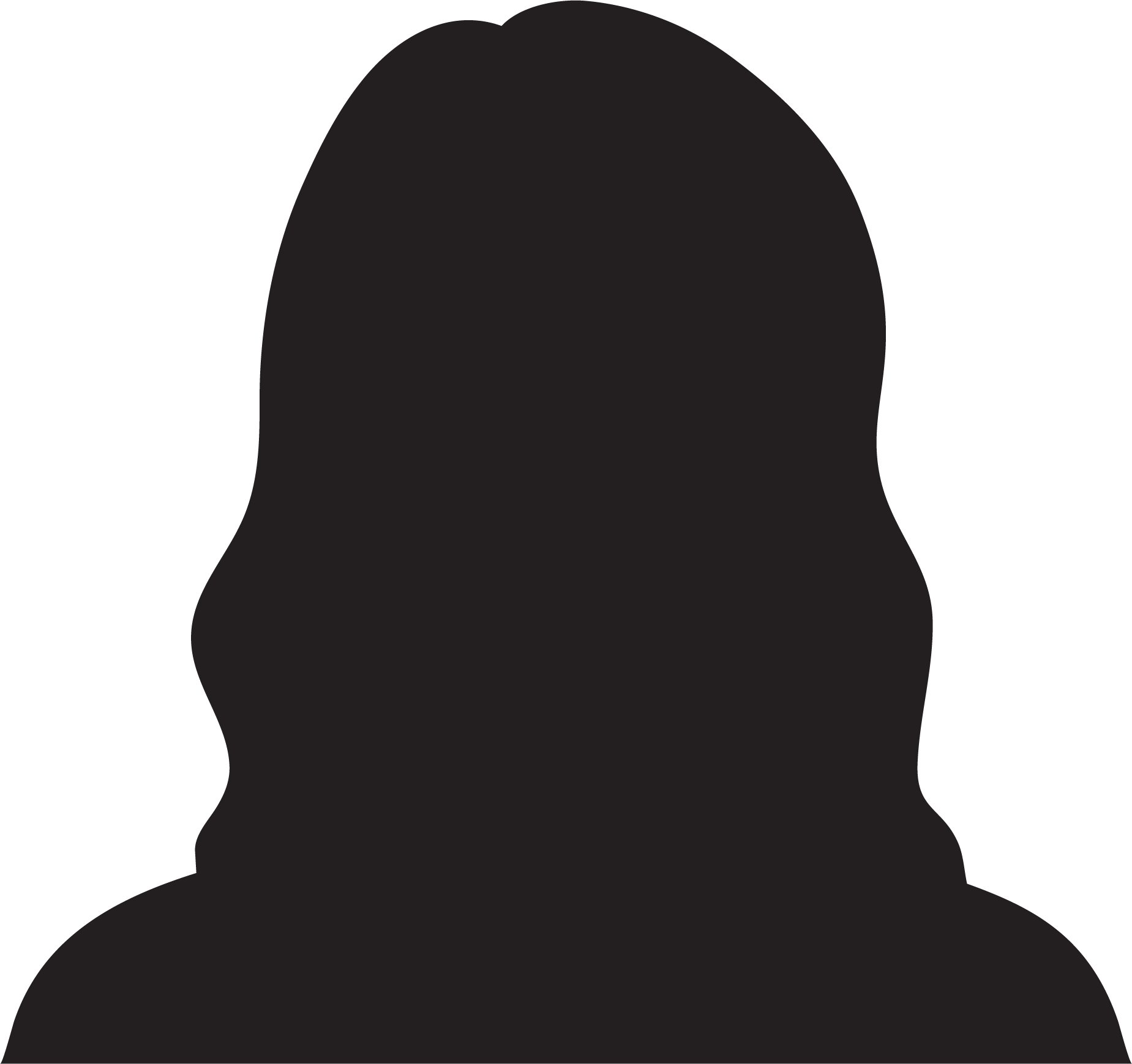 Silhouette Femme (1849x1739), Png Download