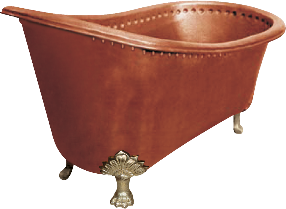 Copper Bathtub Clawfoot Design By Coppersmith Creations (1000x1000), Png Download