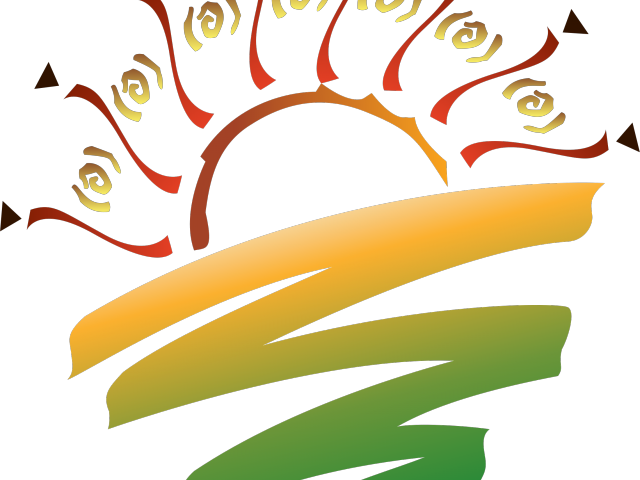 Palm Tree Clipart Sunset Logo (640x480), Png Download