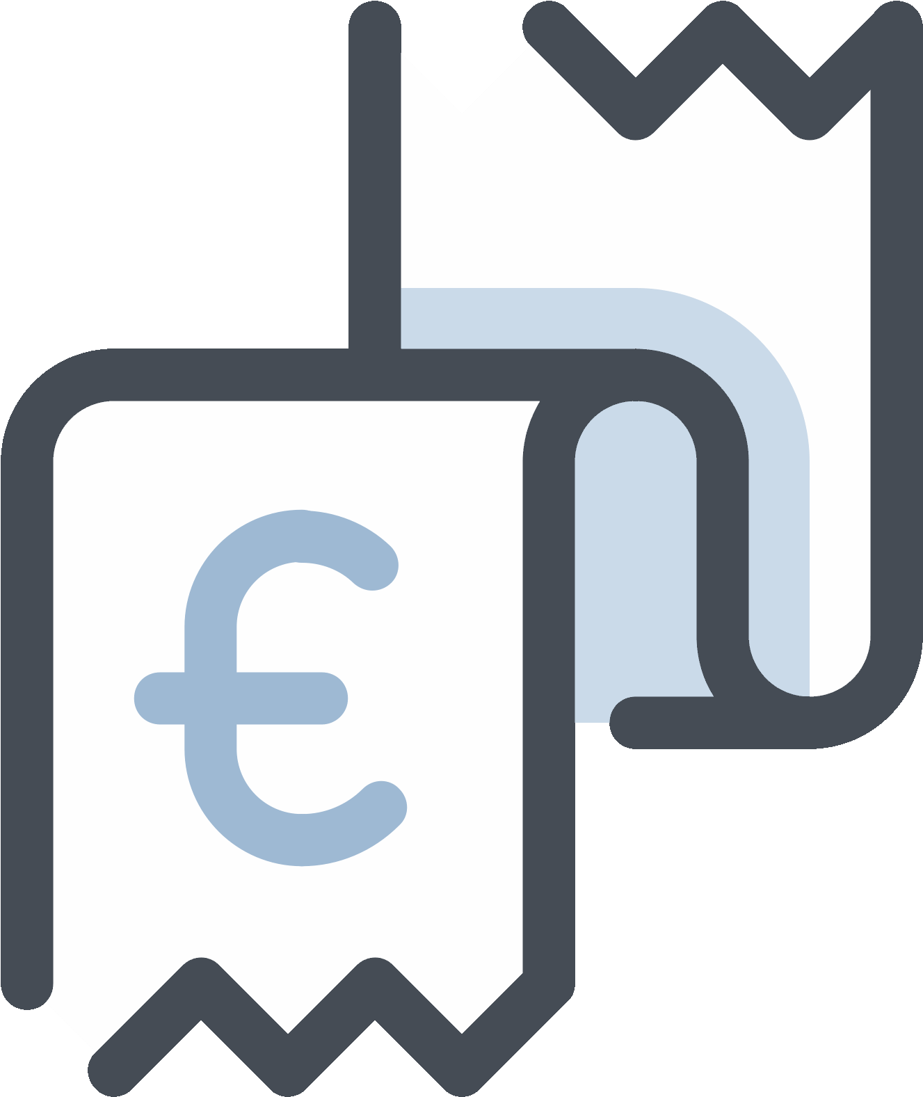 Receipt Euro Icon (1600x1600), Png Download