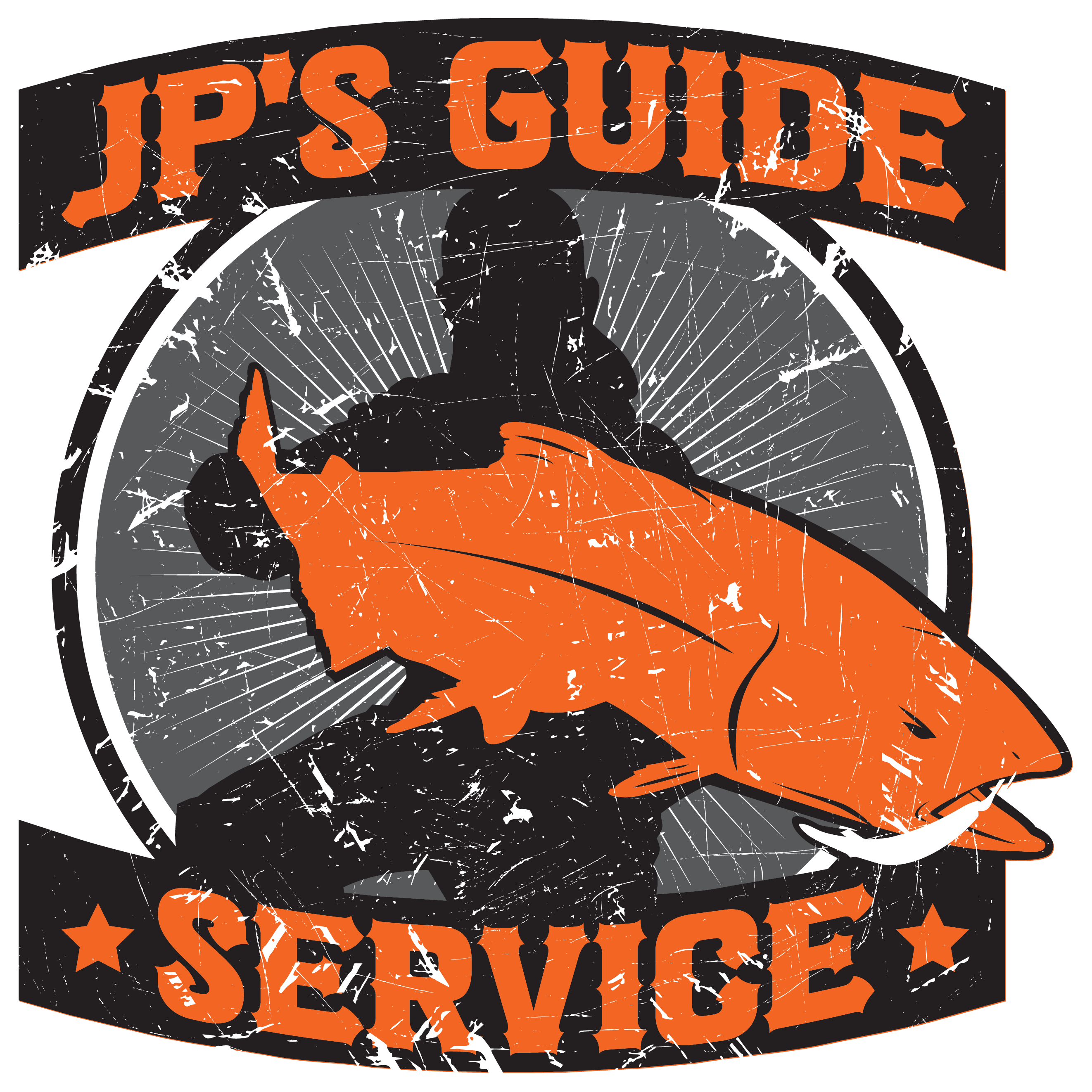 Jp Guide Service Logo Outlined Grunge Transparent (3000x3000), Png Download