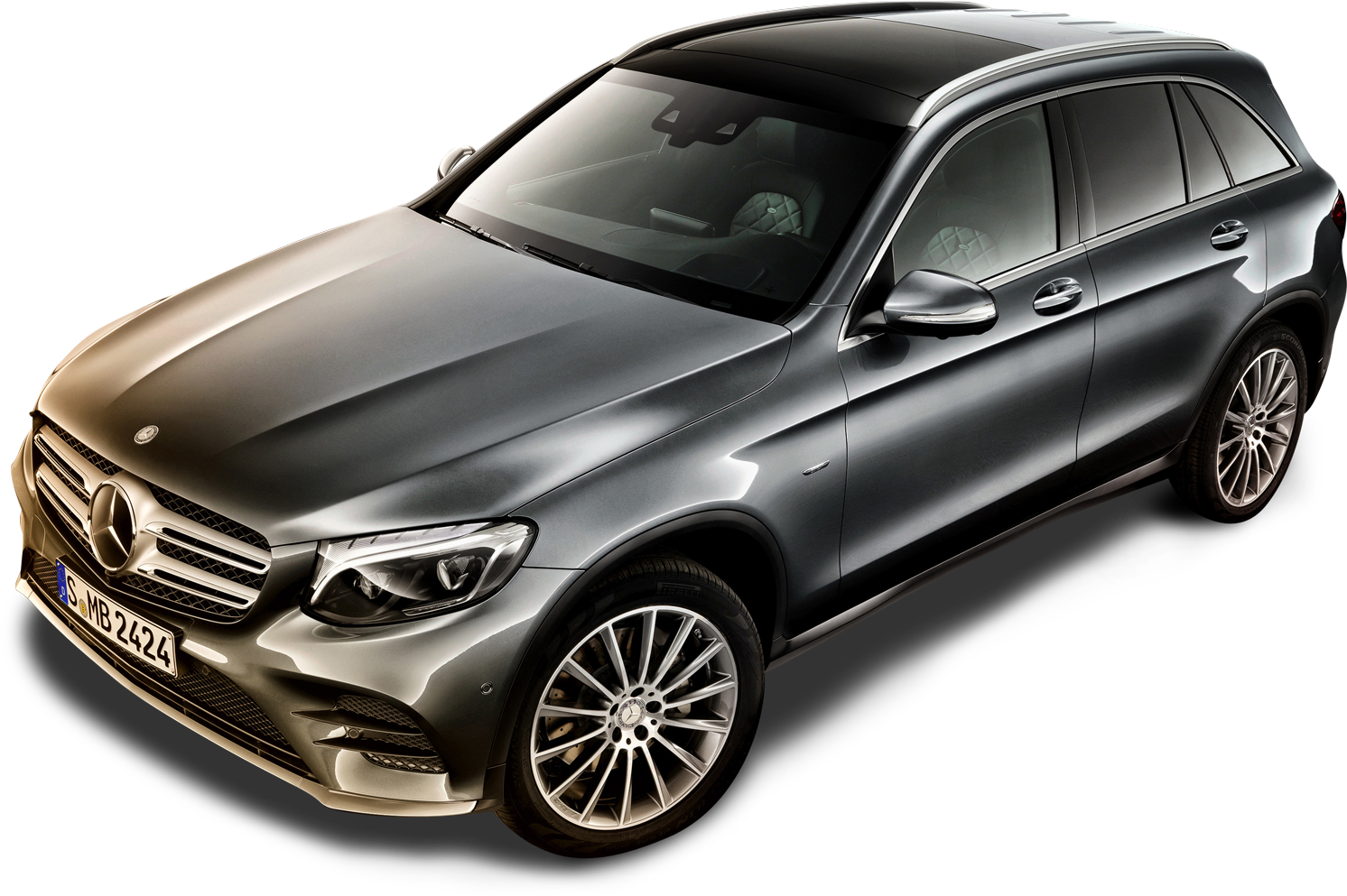 Mercedes Benz Glc Gray Car Png Image (1600x1068), Png Download