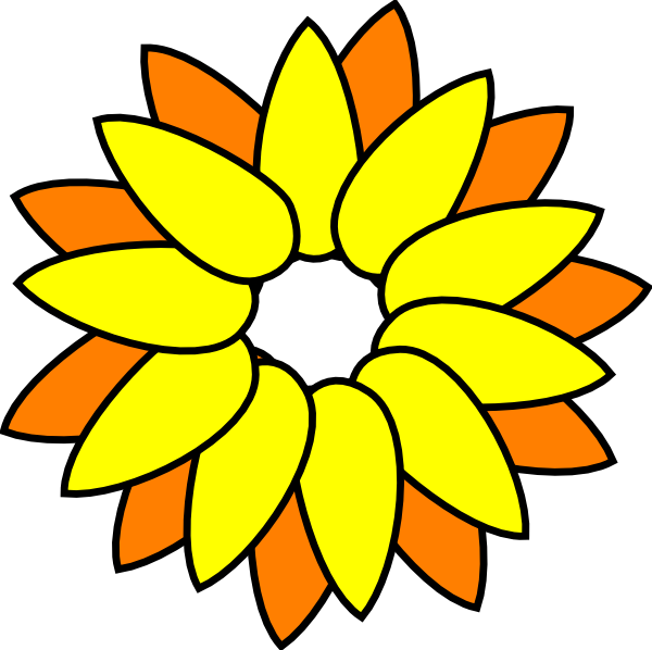 How To Set Use Sun Flower Svg Vector (600x598), Png Download