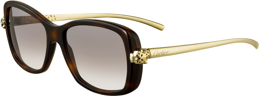 Panthère Wild De Cartier Sunglasses (1000x1000), Png Download