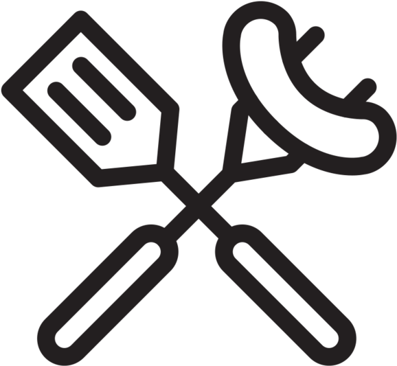 Spatula And Fork (1000x946), Png Download