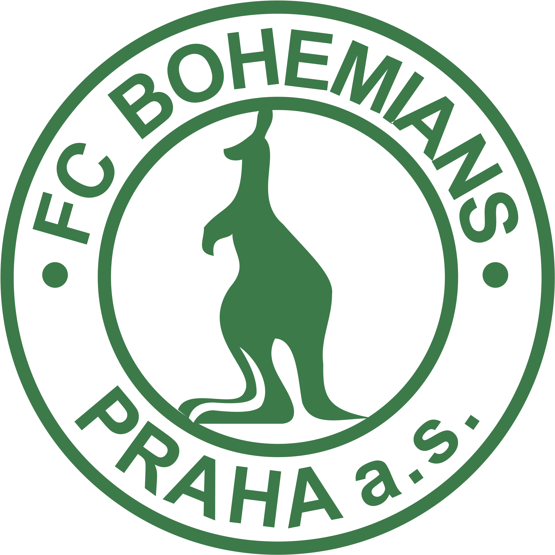 Fc Bohemians Praha A C Logo Png Transparent (2400x2400), Png Download