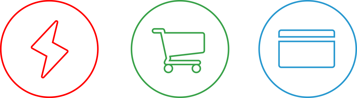 Stripe Icons (1223x338), Png Download