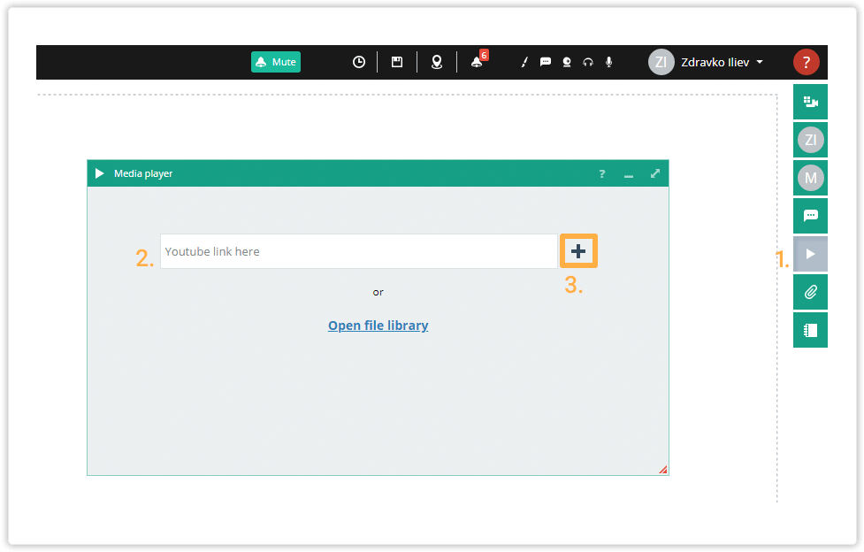 Play Your Uploaded Video Or Audio Files (1040x674), Png Download