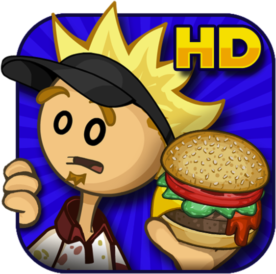 Papa's Burgeria Hd On The Mac App Store (600x600), Png Download