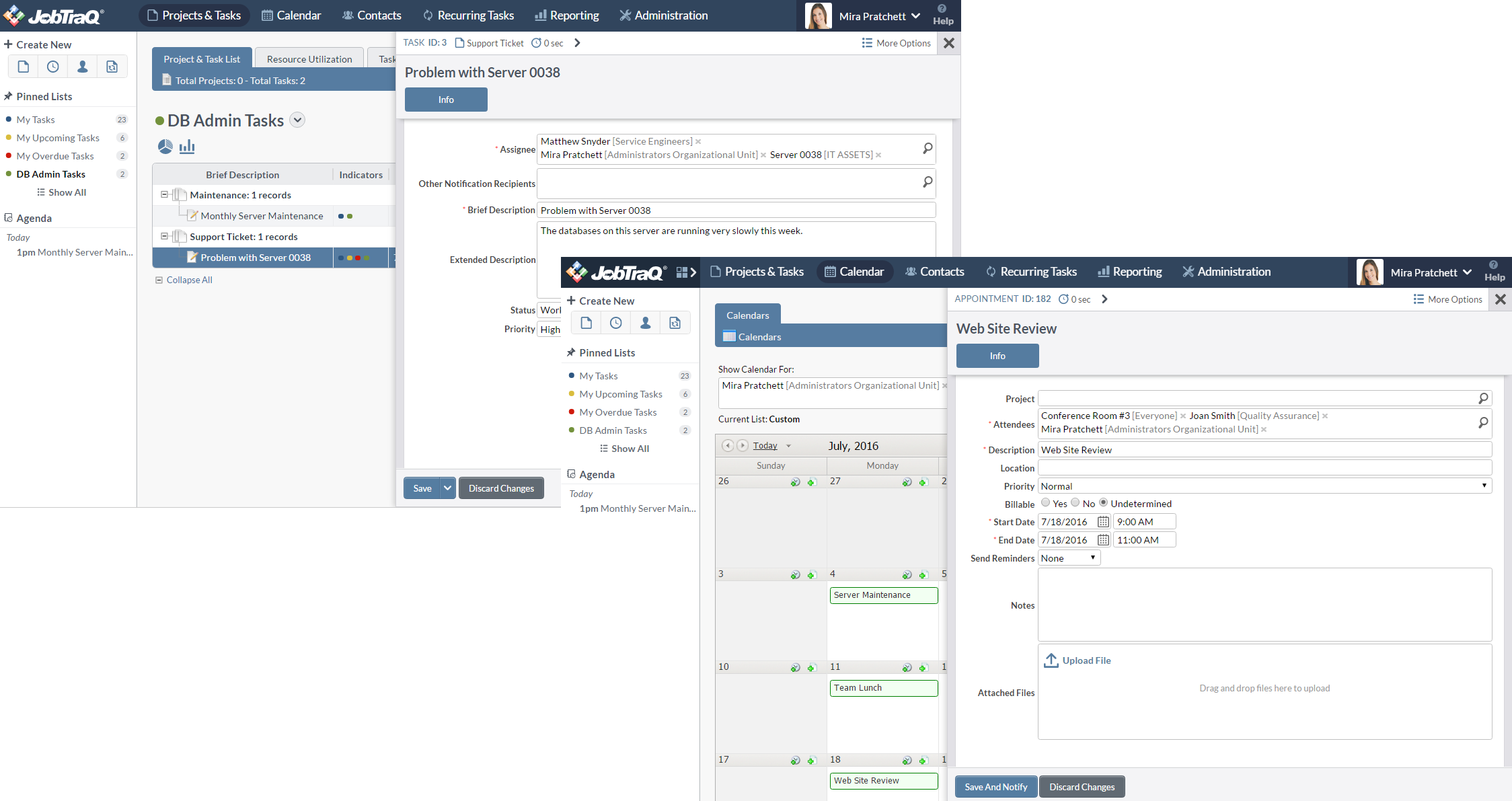 Assets Can Be Assigned To Tasks, Appointments, And (2248x1191), Png Download
