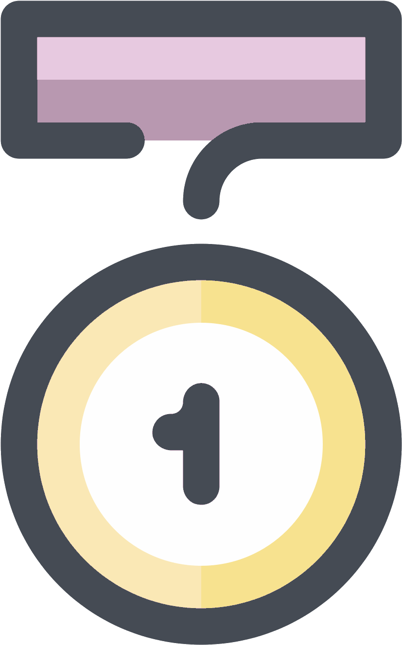 Medal First Place Icon (1600x1600), Png Download