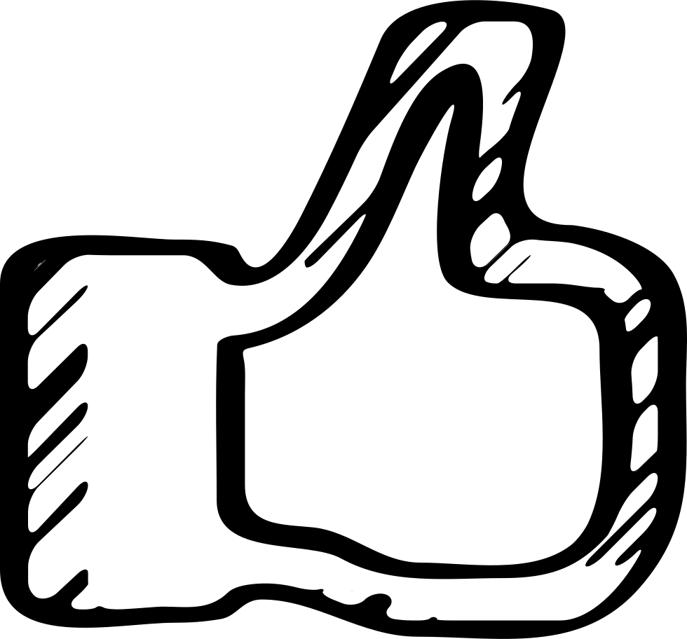 Like Symbol Sketched Variant Comments (980x912), Png Download
