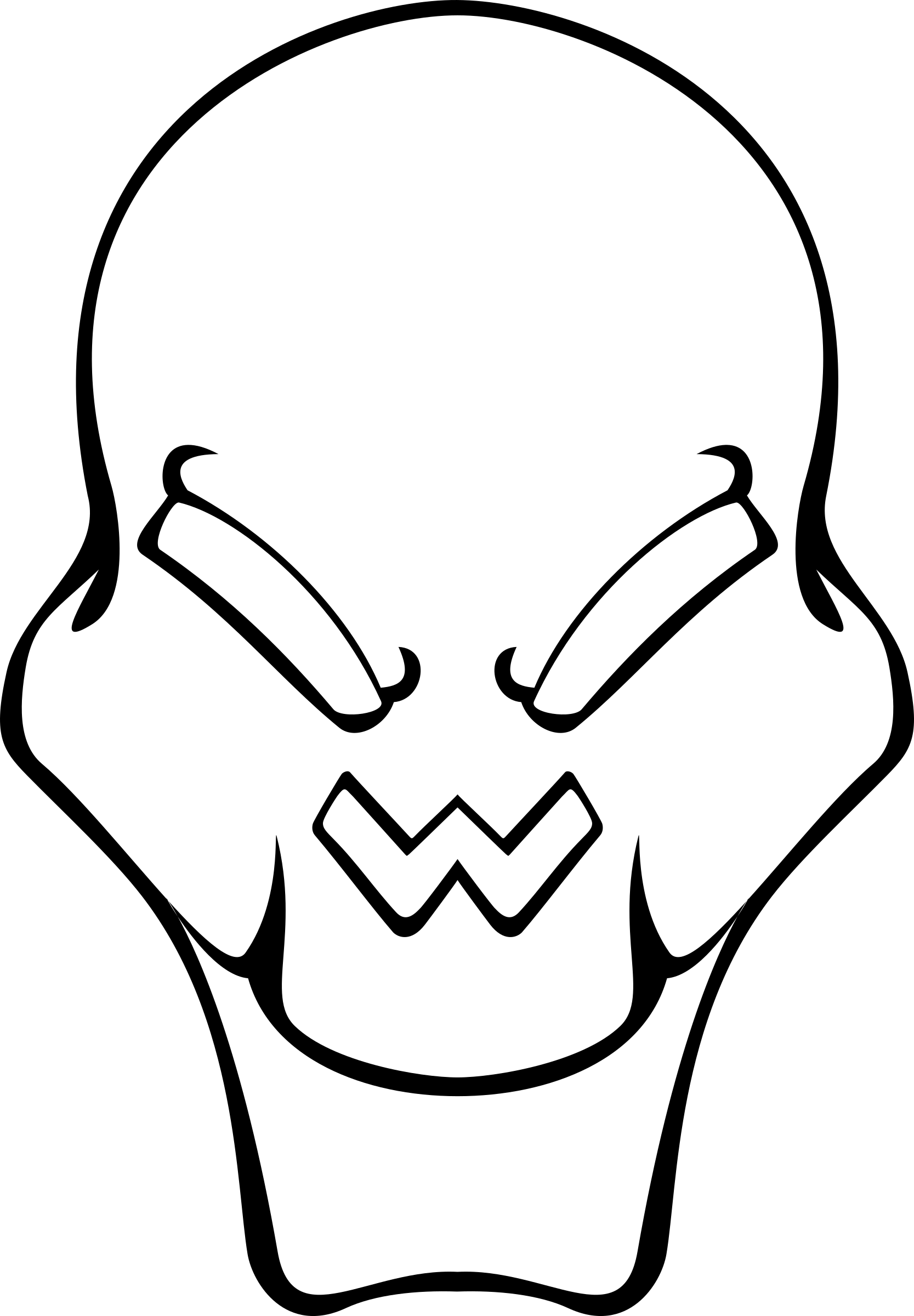 This Free Icons Png Design Of Alien Skull (1667x2400), Png Download