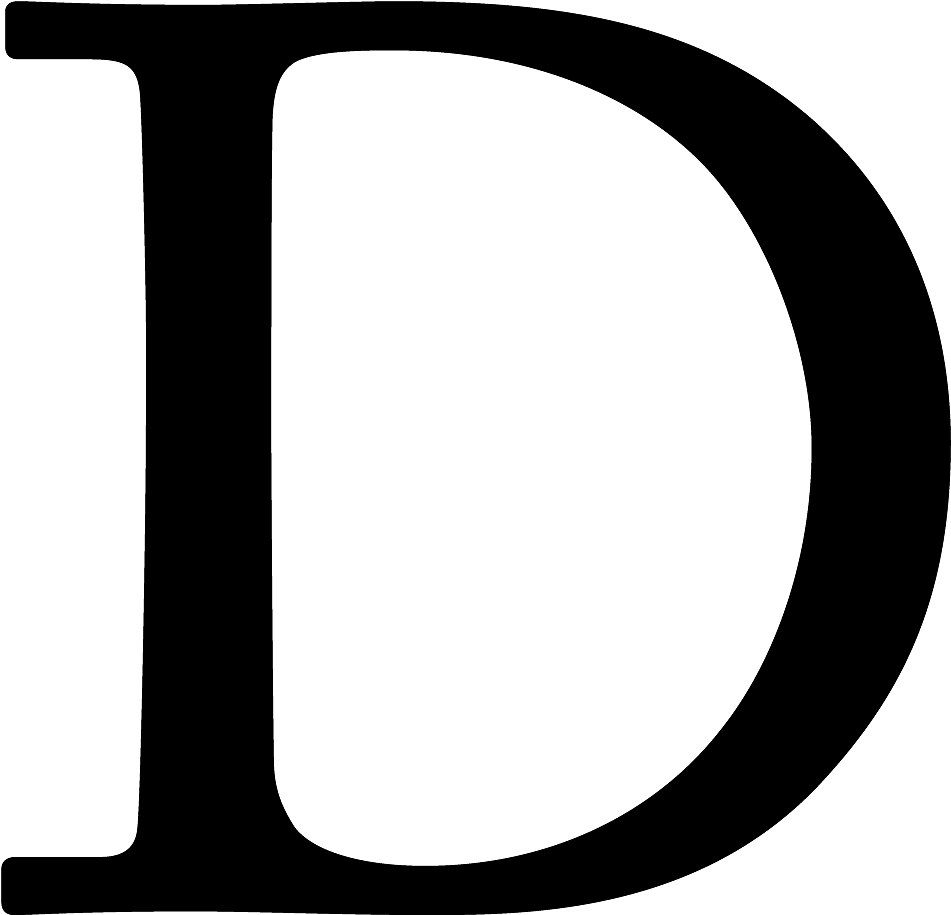 Letter D Png (1300x1300), Png Download