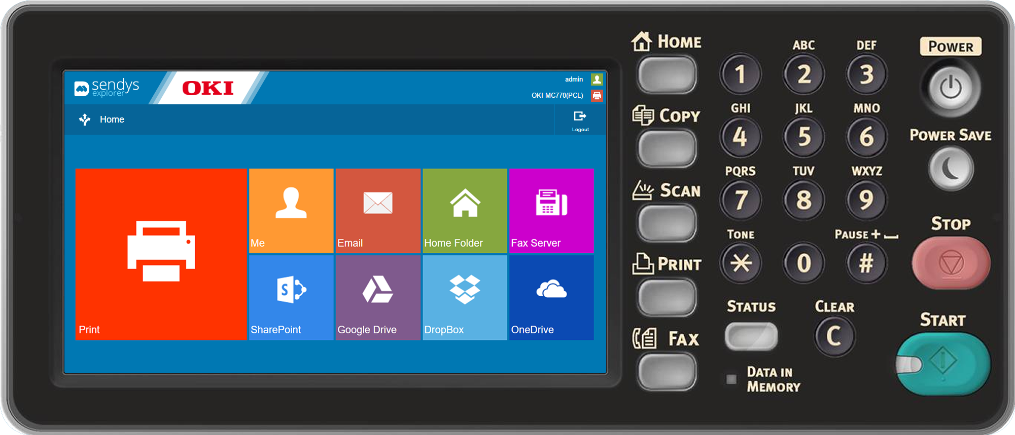 The Mb492dn A4 Mono Multifunction Printer Combines (2100x958), Png Download
