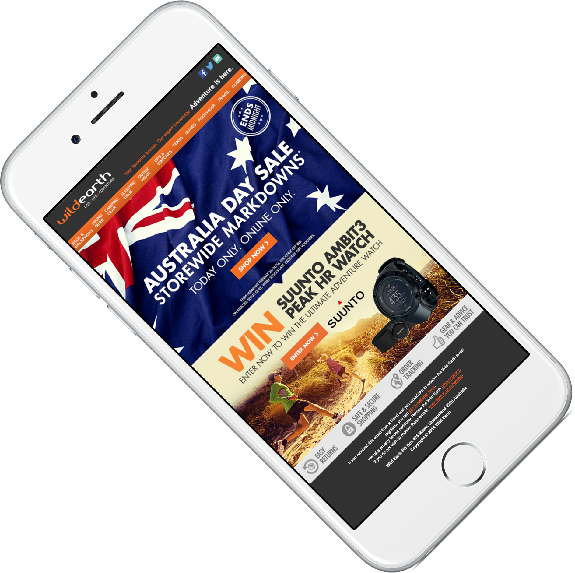 Wild Earth Edm On Mobile Device Wild Earth On Mobile (1889x1882), Png Download