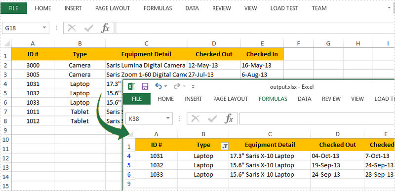 How To Add Autofilter To Excel In C (800x387), Png Download