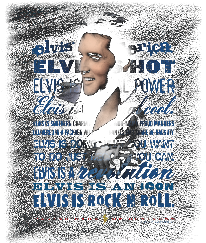 Elvis Presley Icon Men's Regular Fit T-shirt (850x931), Png Download