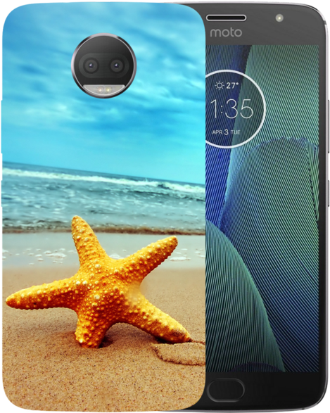 Star Fish Printed Case Cover For Motorola G5 Plus By (600x600), Png Download