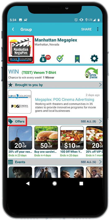 Combine Your Movie Coupon With The Best Pre-show Around (720x720), Png Download